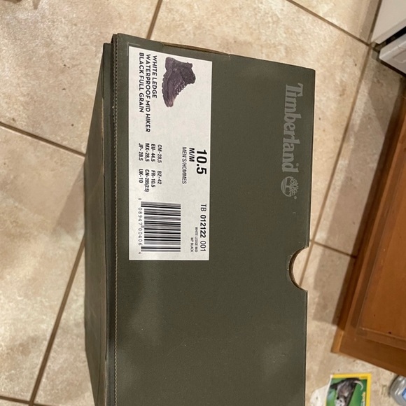 NIB Timberland Waterproof Black Leather Boots Men’s 10.5 - Picture 4 of 4